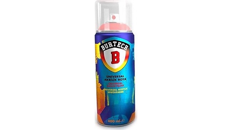 BURTECH ÜNIVERSAL RAL-9003 PARLAK BEYAZ SPREY BOYA 400 ml.